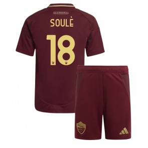 AS Roma Matias Soule #18 Domaci Dres za Dječji 2024-25 Kratak Rukavima (+ kratke hlače)